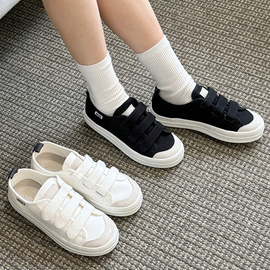 [GIRLS GOOB] Women's Casual Comfort Sneakers, Classic Fashion Shoes, 3 Velcro - Made in KOREA